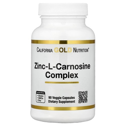California Gold Nutrition Zinc L Carnosine Complex 90 Veggie Caps product image