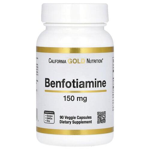 California Gold Nutrition Benfotiamine With L Leucine 150 Mg 90 Veggie Capsules product image