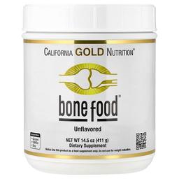 California Gold Nutrition Bone Food With Collagen Peptides Hyaluronic Acid Plus Vitamins Minerals Unflavored 14 5 Oz 411 G