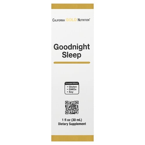 California Gold Nutrition Goodnight Sleep With Fresh Milky Oat Seed St John S Wort Skullcap And Passion Flower Herbs 1 Fl Oz 30 Ml product image