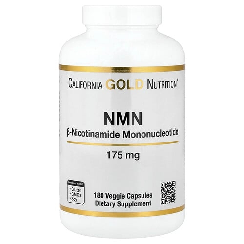 California Gold Nutrition Nmn 175 Mg 180 Veggie Capsules product image