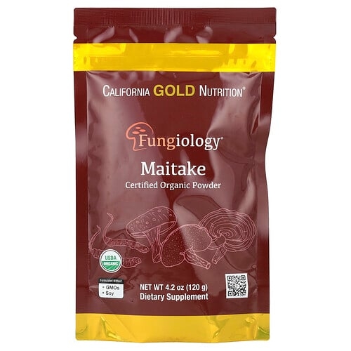 California Gold Nutrition Fungiology Certified Organic Maitake Powder 4 2 Oz 120 G product image