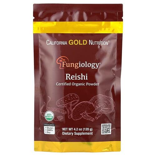 California Gold Nutrition Fungiology Certified Organic Reishi Powder 4 2 Oz 120 G product image
