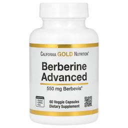 California Gold Nutrition Berberine Advanced Berbevis Phytosome With Berberine Phospholipid Complex With Sunflower Lecithin 550 Mg 60 Veggie Capsules