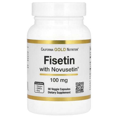 California Gold Nutrition Fisetin With Novusetin 100 Mg 90 Veggie Capsules product image