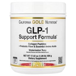 California Gold Nutrition Glp 1 Support Formula With Collagen Peptides Prebiotic Fiber Essential Amino Acids Watermelon Yuzu 1 09 Lb 494 G