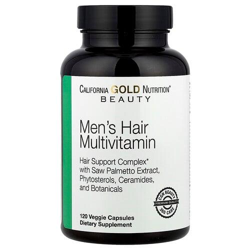 California Gold Nutrition Beauty Men S Hair Multivitamin 120 Veggie Capsules product image