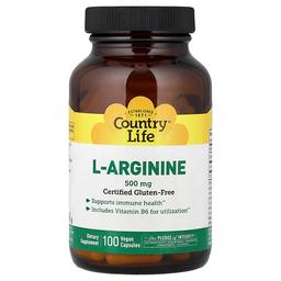 Country Life L Arginine 100 Vegan Capsules