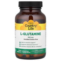 Country Life L Glutamine 100 Vegan Caps
