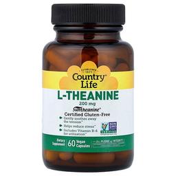 Country Life L Theanine 200 Mg 60 Vegan Capsules