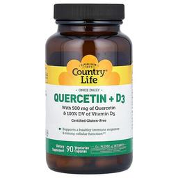 Country Life Quercetin D3 90 Vegetarian Capsules