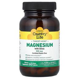 Country Life Target Mins Magnesium With Silica 60 Vegan Capsules