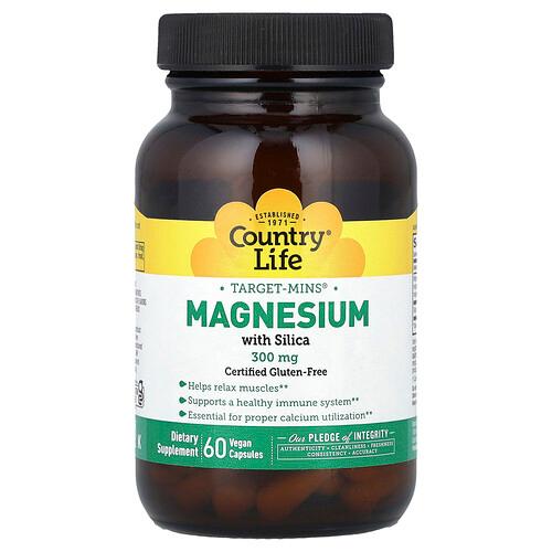 Country Life Target Mins Magnesium With Silica 60 Vegan Capsules product image