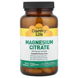 Country Life Magnesium Citrate 120 Tablets
