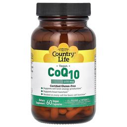 Country Life Vegan Coq10 100 Mg 60 Vegan Capsules