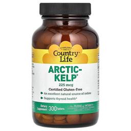 Country Life Arctic Kelp 225 Mcg 300 Tablets
