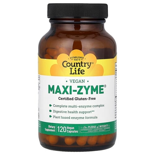 Country Life Maxi Zyme 120 Vegan Capsules product image