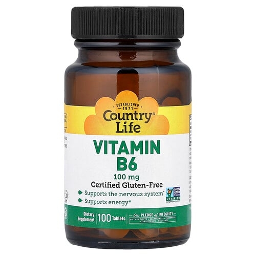 Country Life Vitamin B6 100 Mg 100 Tablets product image