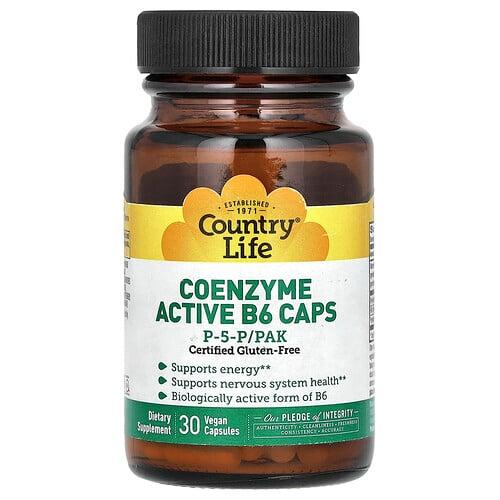Country Life Coenzyme Active B6 Caps P 5 P Pak 30 Vegan Capsules product image