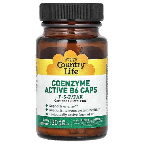 Country Life Coenzyme Active B6 Caps P 5 P Pak 30 Vegan Capsules product image
