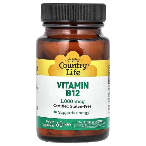 Country Life Vitamin B12 1 000 Mcg 60 Tablets product image