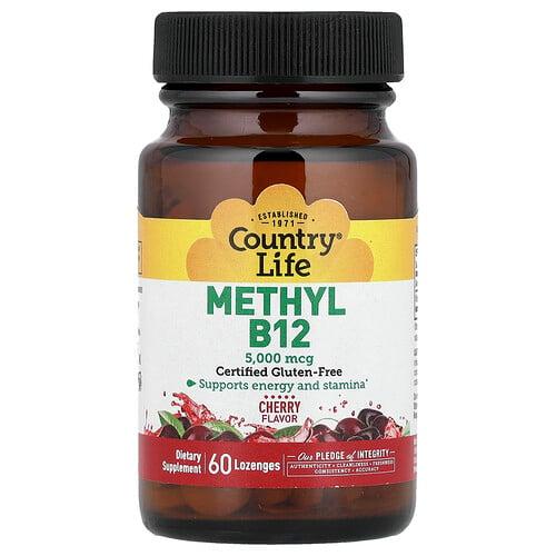 Country Life Methyl B12 Cherry 5 000 Mcg 60 Lozenges product image