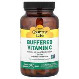 Country Life Buffered Vitamin C 250 Tablets