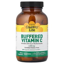 Country Life Buffered Vitamin C 100 Tablets