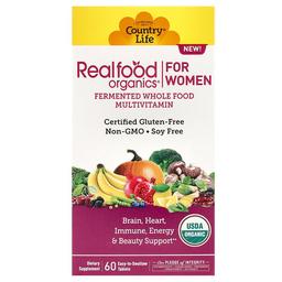 Country Life Realfood Organics Multivitamin For Women 60 Easy To Swallow Tablets