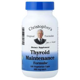 Christopher S Original Formulas Thyroid Maintenance Formula 100 Vegetarian Caps