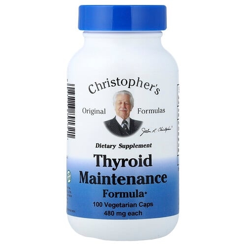 Christopher S Original Formulas Thyroid Maintenance Formula 100 Vegetarian Caps product image