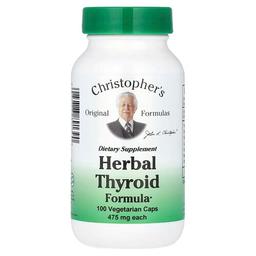 Christopher S Original Formulas Herbal Thyroid Formula 100 Vegetarian Caps