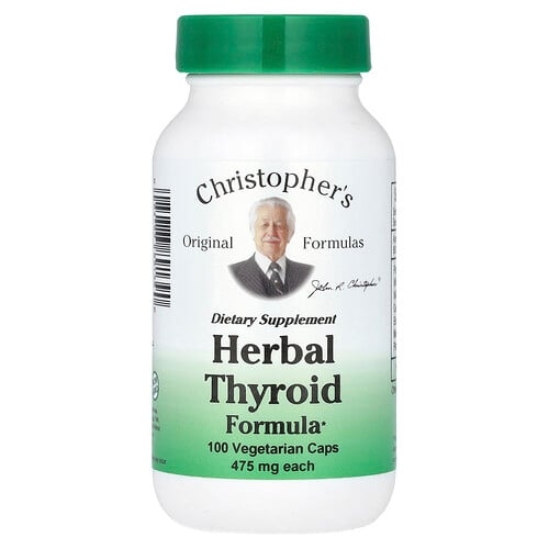Christopher S Original Formulas Herbal Thyroid Formula 100 Vegetarian Caps product image