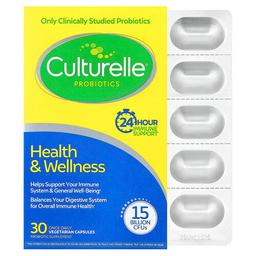 Culturelle Probiotics Health Wellness 15 Billion Cfus 30 Once Daily Vegetarian Capsules
