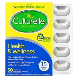 Culturelle Probiotics Health Wellness 50 Vegetarian Capsules