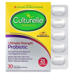 Culturelle Probiotics Ultimate Strength Probiotic 20 Billion Cfu 30 Vegetarian Capsules