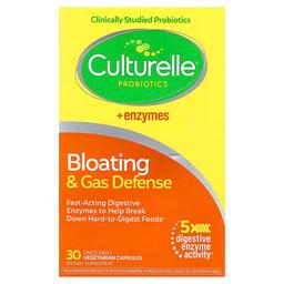 Culturelle Probiotics Bloating Gas Defense 30 Vegetarian Capsules