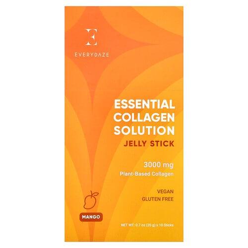 Everydaze Essential Collagen Solution Jelly Stick Mango 10 Sticks 0 7 Oz 20 G Each product image