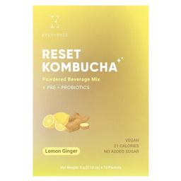 Everydaze Reset Kombucha Powdered Beverage Mix Lemon Ginger 10 Packets 0 18 Oz 5 G Each
