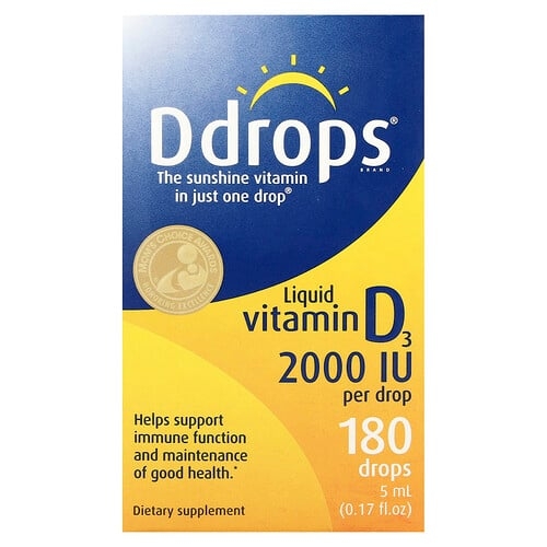 Ddrops Liquid Vitamin D3 2 000 Iu 0 17 Fl Oz 5 Ml product image
