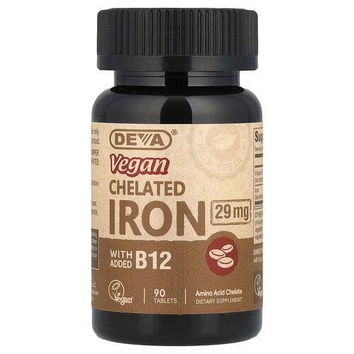 Deva Vegan Chelated Iron 90 Tablets product image