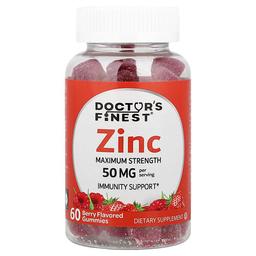 Doctor S Finest Zinc Gummies Berry 60 Gummies 25 Mg Per Gummy