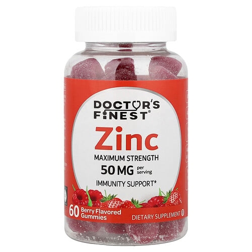 Doctor S Finest Zinc Gummies Berry 60 Gummies 25 Mg Per Gummy product image