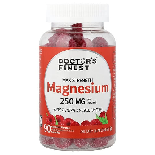 Doctor S Finest Magnesium Gummies Raspberry 90 Gummies 83 Mg Per Gummy product image