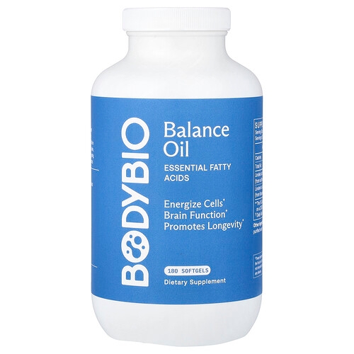 Bodybio Balance Oil Essential Fatty Acids 180 Softgels product image