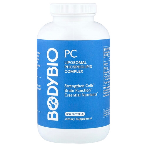Bodybio Pc Liposomal Phospholipid Complex 300 Softgels 650 Mg Per Softgel product image