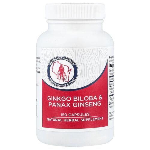 Dairyland Ginseng Ginkgo Biloba Panax Ginseng 150 Capsules product image