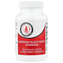 Dairyland Ginseng Siberian Eleuthero Ginseng 500 Mg 150 Capsules