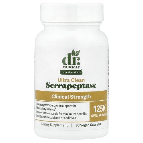 Dr Murray S Serrapeptase 125 000 Spu 30 Vegan Capsules product image