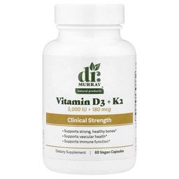 Dr Murray S Vitamin D3 K2 60 Vegan Capsules